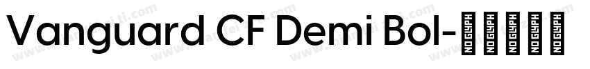 Vanguard CF Demi Bol字体转换